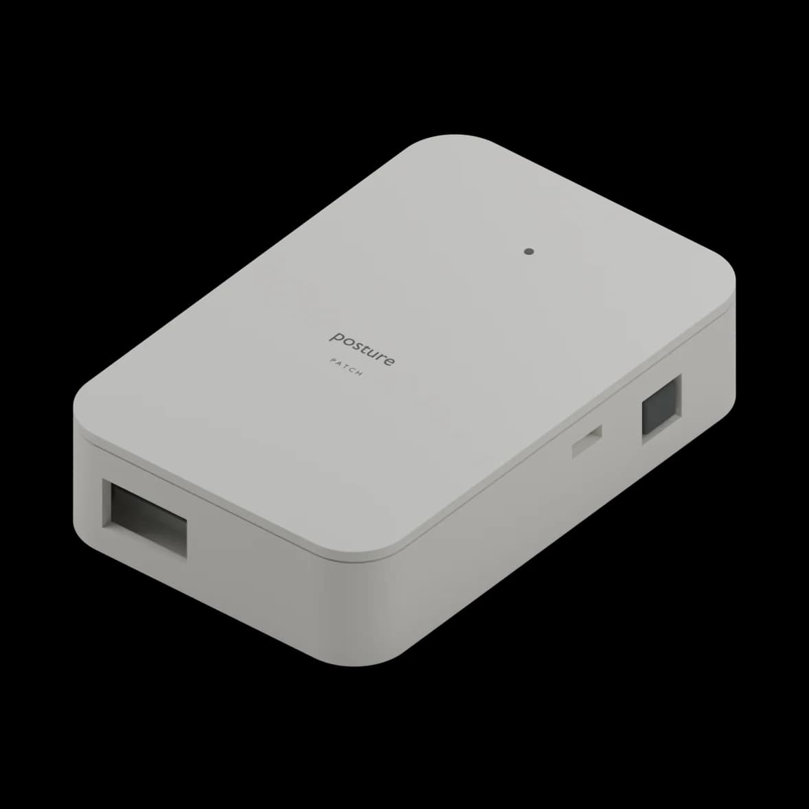 The Posture Patch enclosure, lid closed